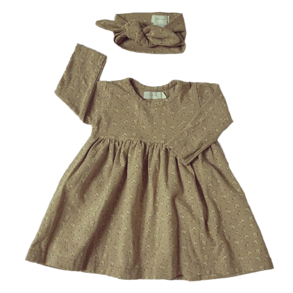 Jamie Kay winter floral dress with matching headband